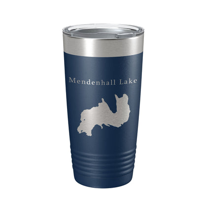 Mendenhall Lake Map Tumbler Travel Mug Insulated Laser Engraved Coffee Cup Alaska 20 oz-2