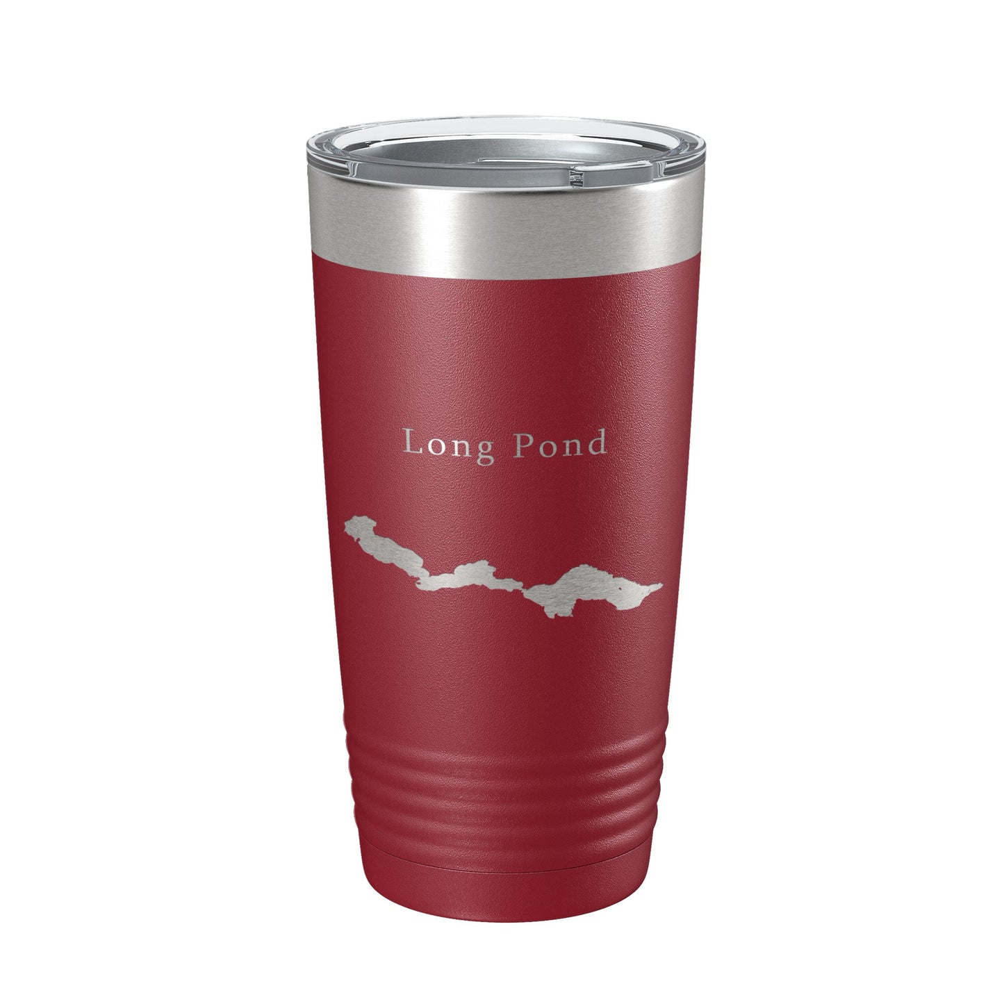 Long Pond Tumbler Lake Map Travel Mug Insulated Laser Engraved Coffee Cup Maine 20 oz-18
