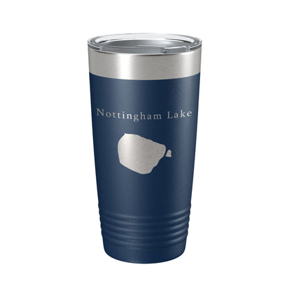 Nottingham Lake Map Tumbler Travel Mug Insulated Laser Engraved Coffee Cup Colorado 20 oz-8
