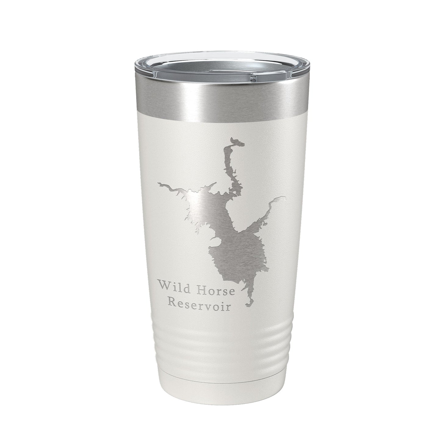 Wild Horse Reservoir Tumbler Lake Map Travel Mug Insulated Laser Engraved Coffee Cup Nevada 20 oz-7