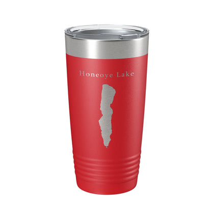 Honeoye Lake Map Tumbler Travel Mug Insulated Laser Engraved Coffee Cup New York 20 oz-10