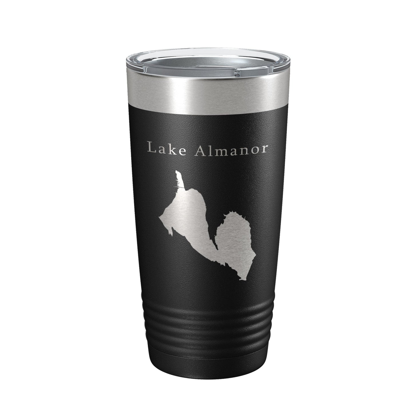Lake Almanor Map Tumbler Travel Mug Insulated Laser Engraved Coffee Cup California 20 oz-0