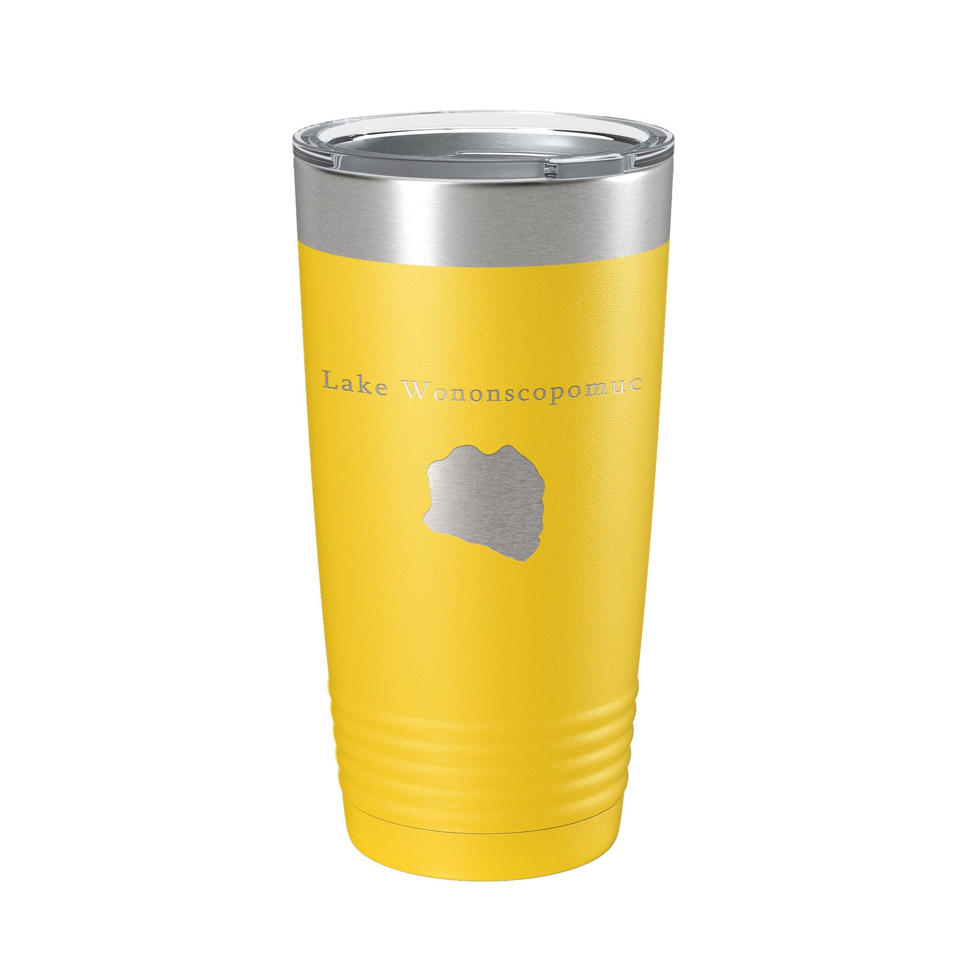 Lake Wononscopomuc Map Tumbler Travel Mug Insulated Laser Engraved Coffee Cup Connecticut 20 oz-4