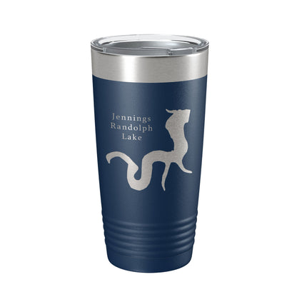 Jennings Randolph Lake Map Tumbler Travel Mug Insulated Laser Engraved Coffee Cup West Virginia 20 oz-8