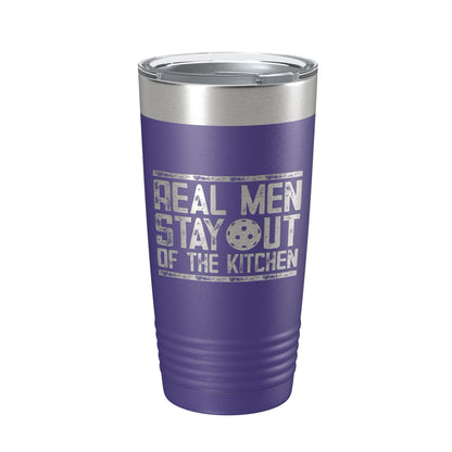 Pickleball Tumbler Real Men Stay Out Of The Kitchen Travel Mug Insulated Laser Engraved Coffee Cup Funny Pickle Ball Gift 20 oz-15