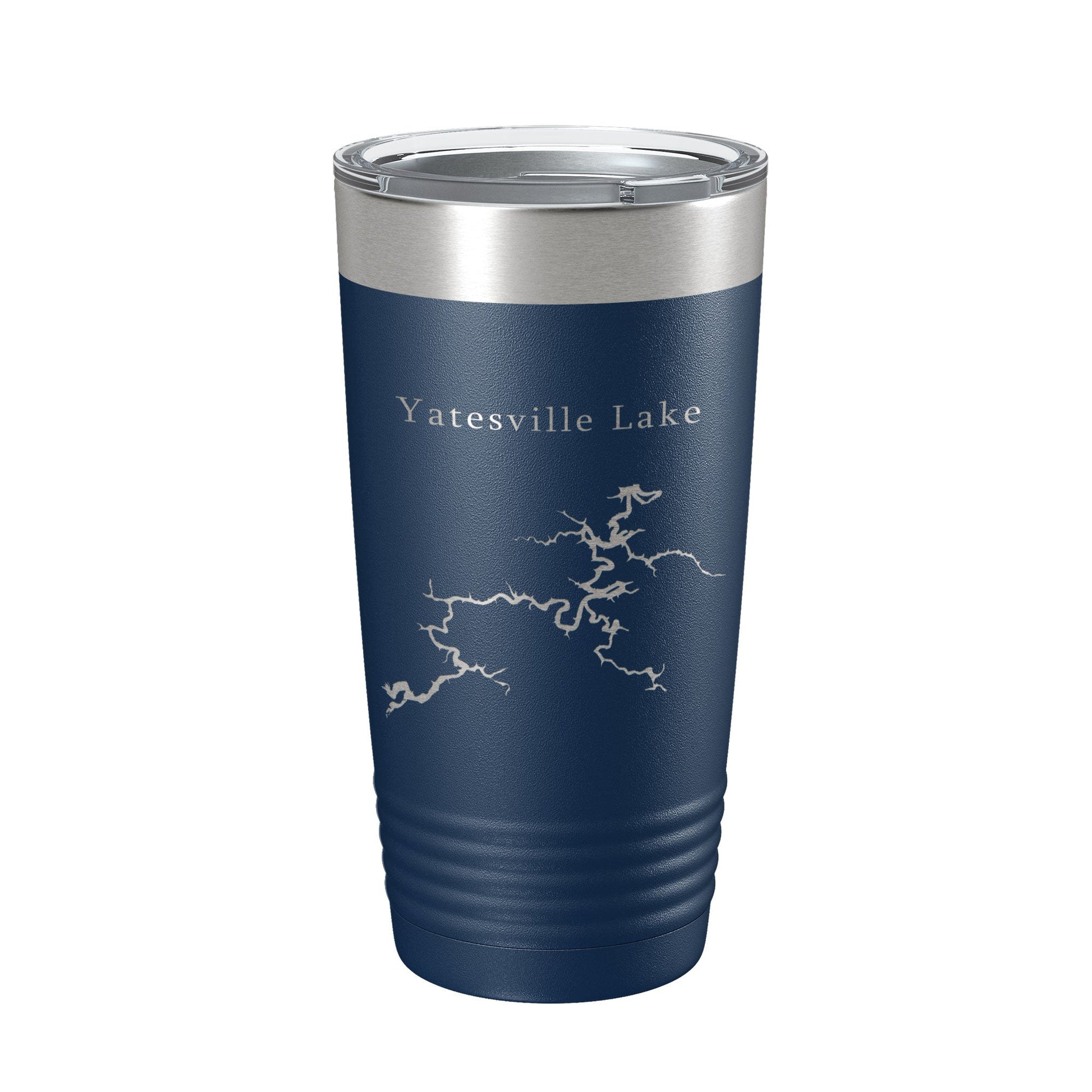 Yatesville Lake Map Tumbler Travel Mug Insulated Laser Engraved Coffee Cup Kentucky 20 oz-2