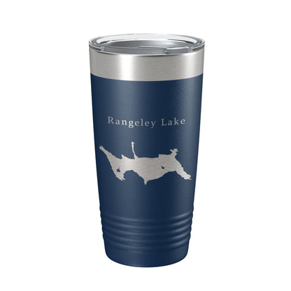 Rangeley Lake Map Tumbler Travel Mug Insulated Laser Engraved Coffee Cup Maine 20 oz-8
