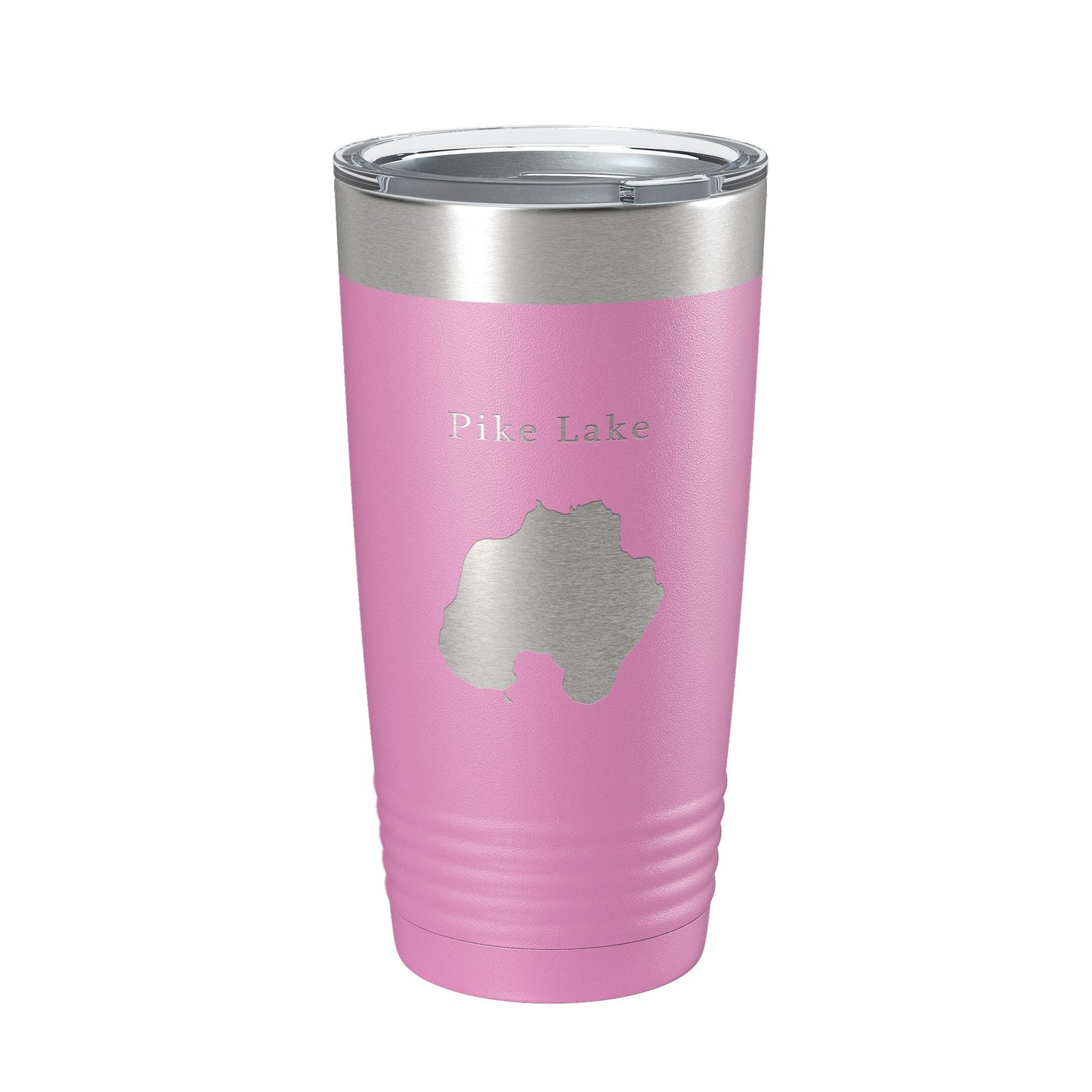 Pike Lake Map Tumbler Travel Mug Insulated Laser Engraved Coffee Cup Washington County Wisconsin 20 oz-14
