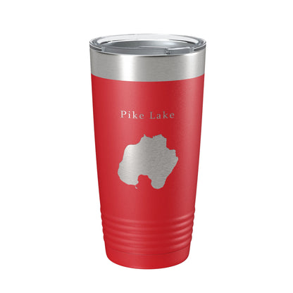 Pike Lake Map Tumbler Travel Mug Insulated Laser Engraved Coffee Cup Washington County Wisconsin 20 oz-10