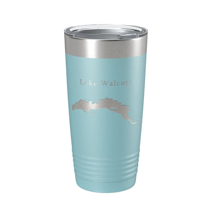 Lake Walcott Map Tumbler Travel Mug Insulated Laser Engraved Coffee Cup Idaho 20 oz-13