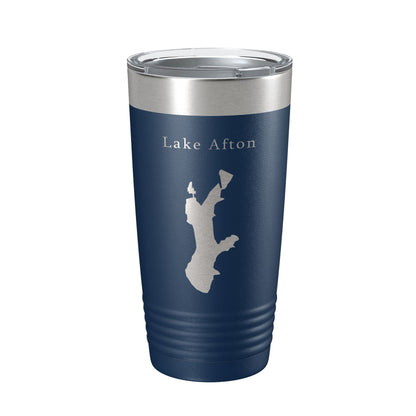 Lake Afton Map Tumbler Travel Mug Insulated Laser Engraved Coffee Cup Kansas 20 oz-8