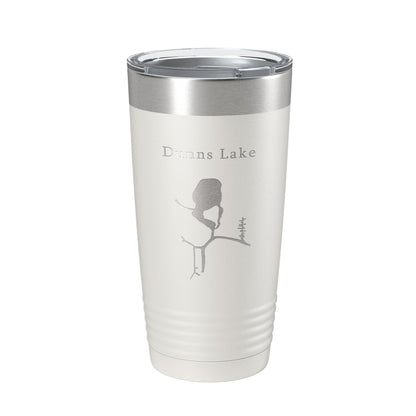 Dunns Lake Map Tumbler Travel Mug Insulated Laser Engraved Coffee Cup Illinois 20 oz-7