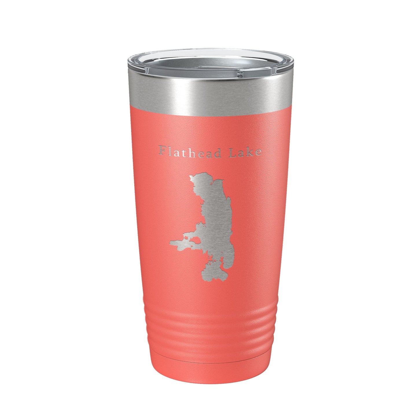 Flathead Lake Map Tumbler Travel Mug Insulated Laser Engraved Coffee Cup Missoula Montana 20 oz-20