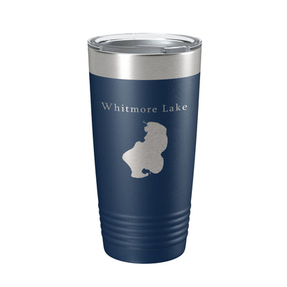 Whitmore Lake Map Tumbler Travel Mug Insulated Laser Engraved Coffee Cup Michigan 20 oz-8