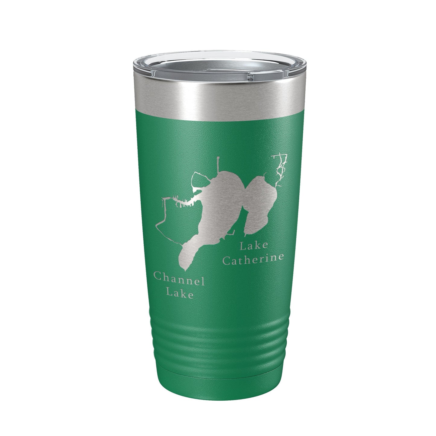 Channel Lake Catherine Lake Map Tumbler Travel Mug Insulated Laser Engraved Coffee Cup Illinois 20 oz-9