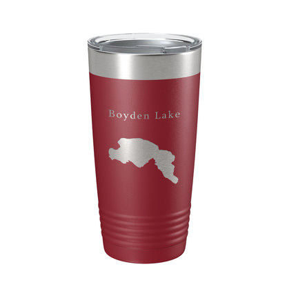 Boyden Lake Map Tumbler Travel Mug Insulated Laser Engraved Coffee Cup Maine 20 oz-18