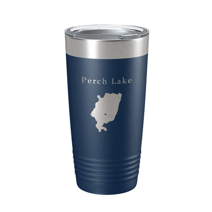 Perch Lake Map Tumbler Travel Mug Insulated Laser Engraved Coffee Cup Michigan 20 oz-8