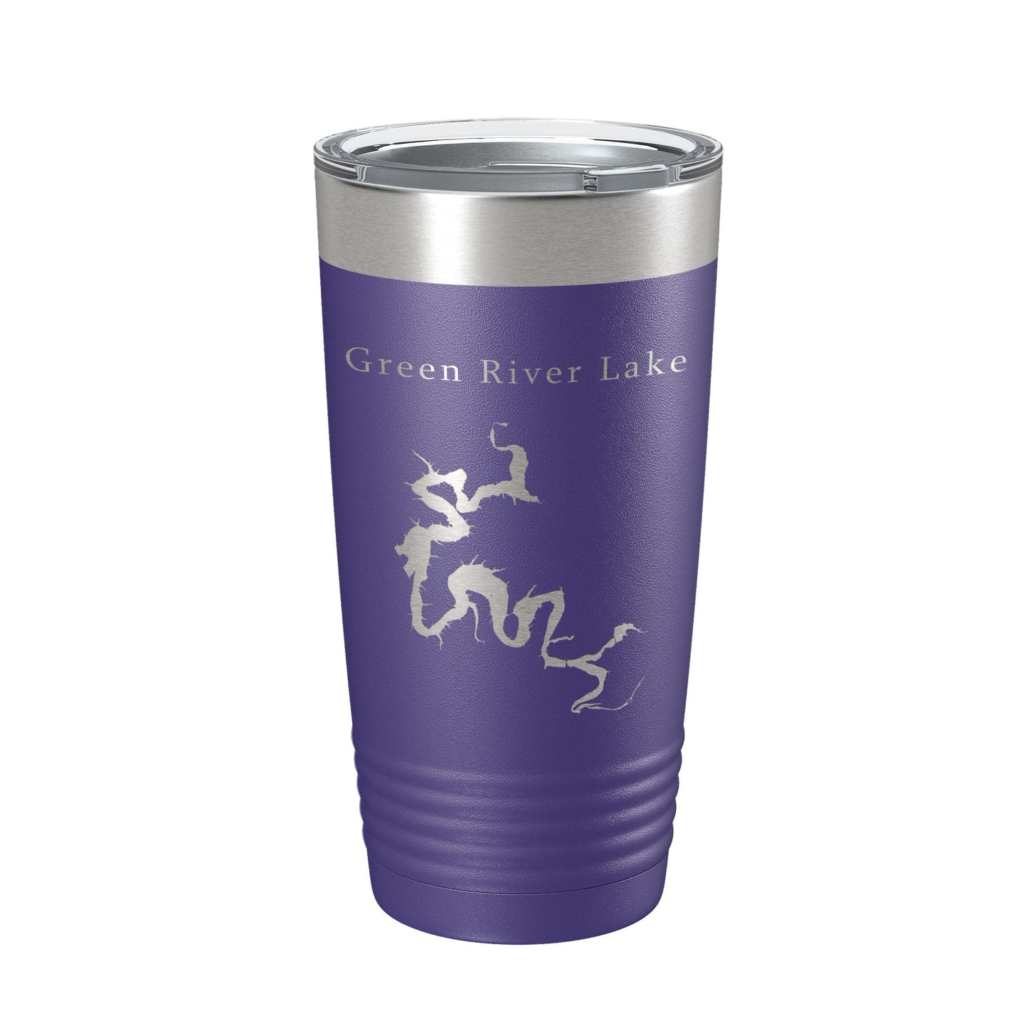Green River Lake Map Tumbler Travel Mug Insulated Laser Engraved Coffee Cup Kentucky 20 oz-15