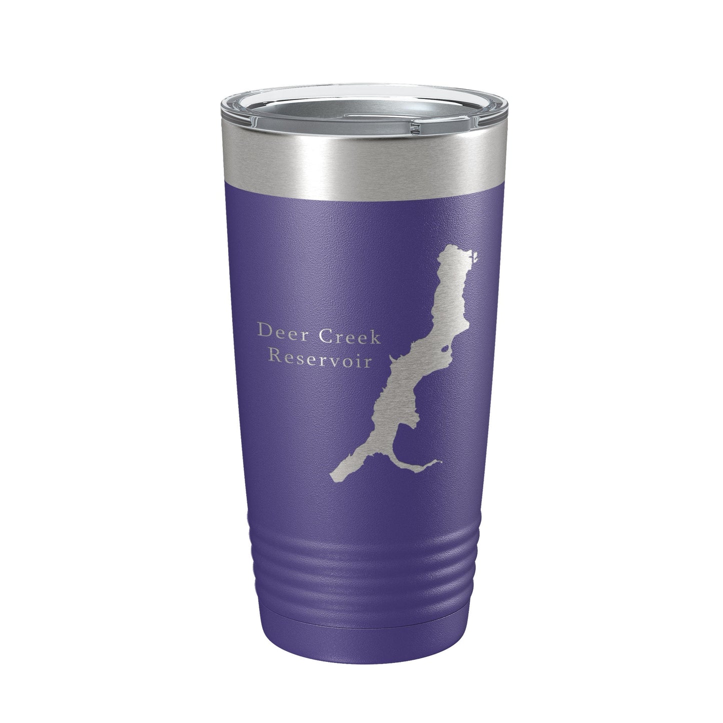 Deer Creek Reservoir Tumbler Lake Map Travel Mug Insulated Laser Engraved Coffee Cup Utah 20 oz-15
