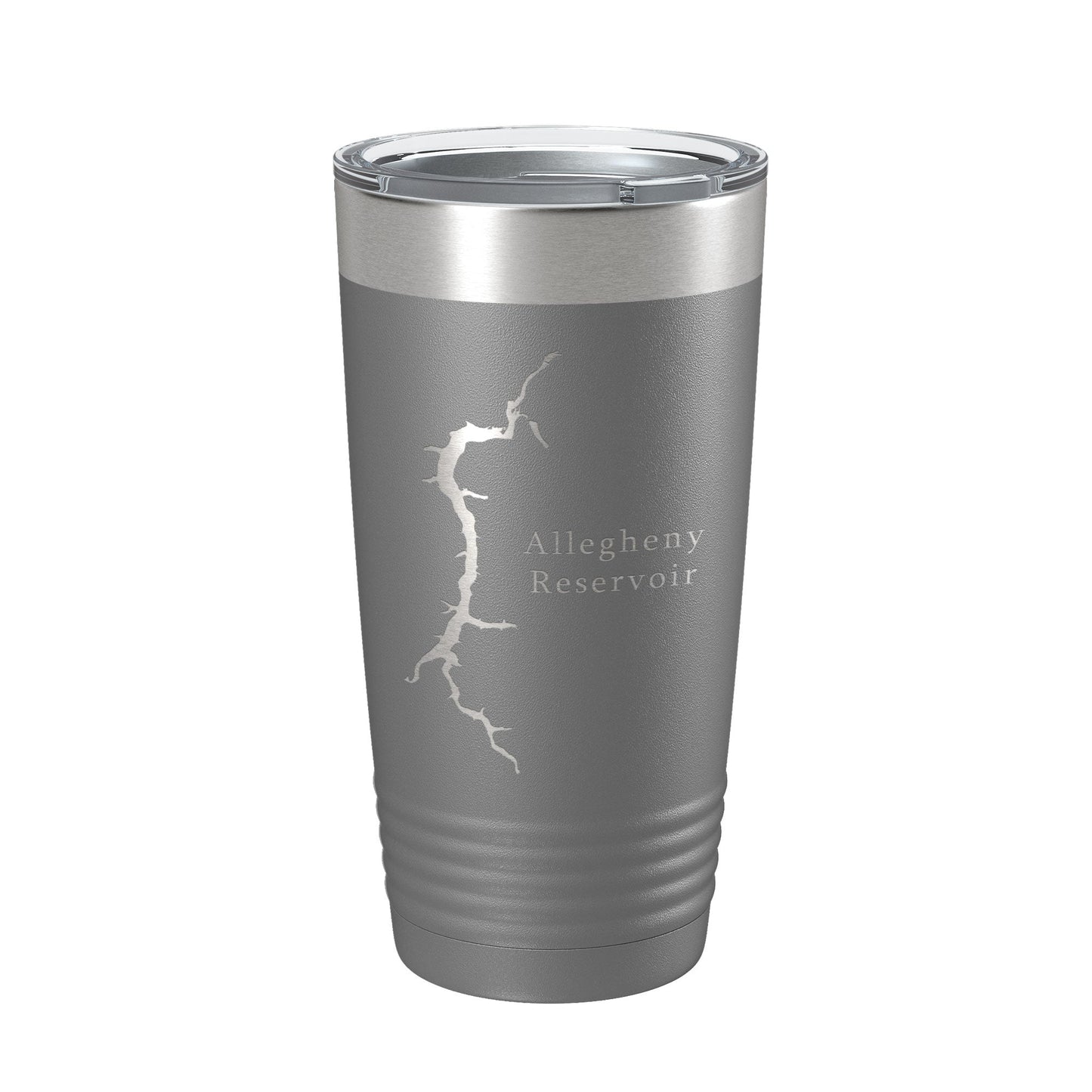Allegheny Reservoir Tumbler Lake Map Travel Mug Insulated Laser Engraved Coffee Cup Pennsylvania 20 oz-16