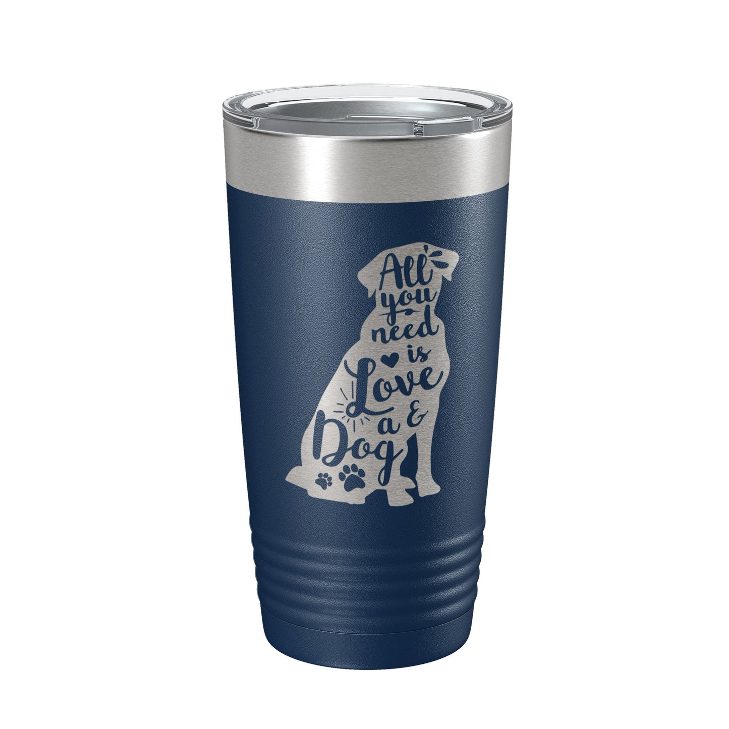 Love and a Dog Tumbler Dog Lover Travel Mug All You Need is Love Insulated Laser Engraved Coffee Cup Pet Owner Gift 20 oz-8