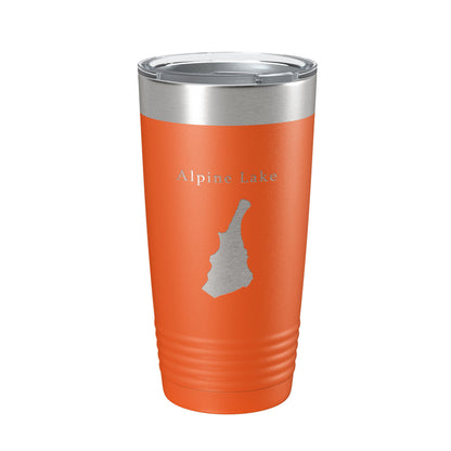Alpine Lake Hull's Map Tumbler Travel Mug Insulated Laser Engraved Coffee Cup West Virginia 20 oz-17