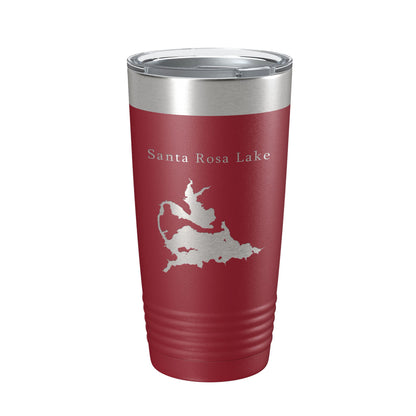 Santa Rosa Lake Map Tumbler Travel Mug Insulated Laser Engraved Coffee Cup New Mexico 20 oz-18
