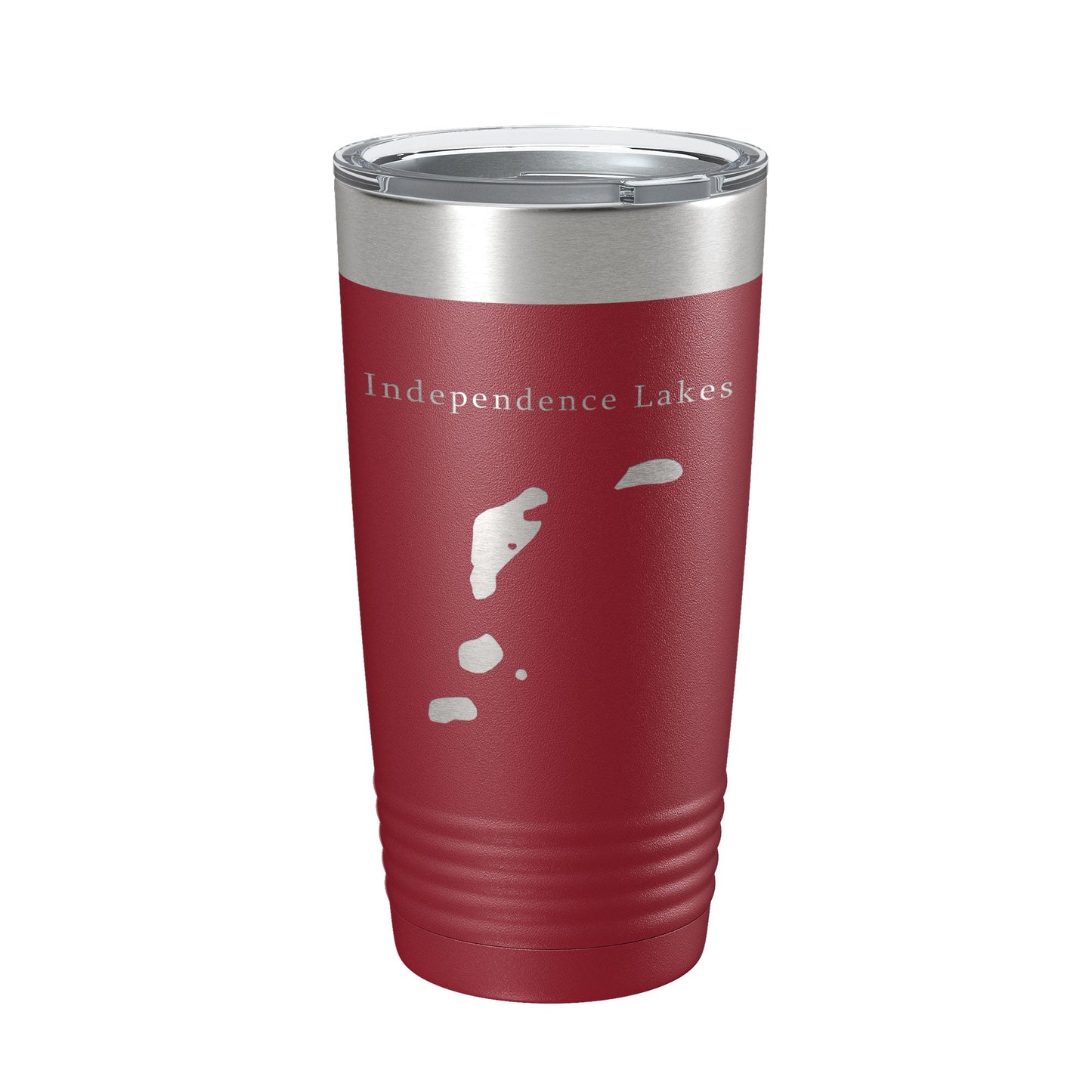 Independence Lakes Map Tumbler Travel Mug Insulated Laser Engraved Coffee Cup Idaho 20 oz-18