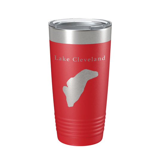 Lake Cleveland Map Tumbler Travel Mug Insulated Laser Engraved Coffee Cup Idaho 20 oz-10