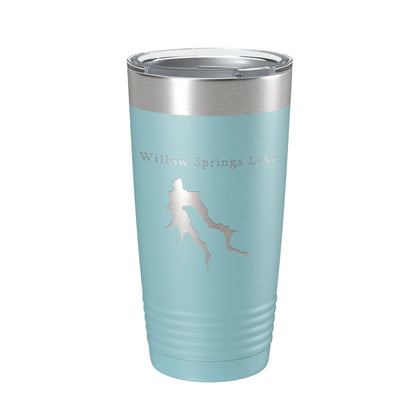 Willow Springs Lake Map Tumbler Travel Mug Insulated Laser Engraved Coffee Cup Arizona 20 oz-13