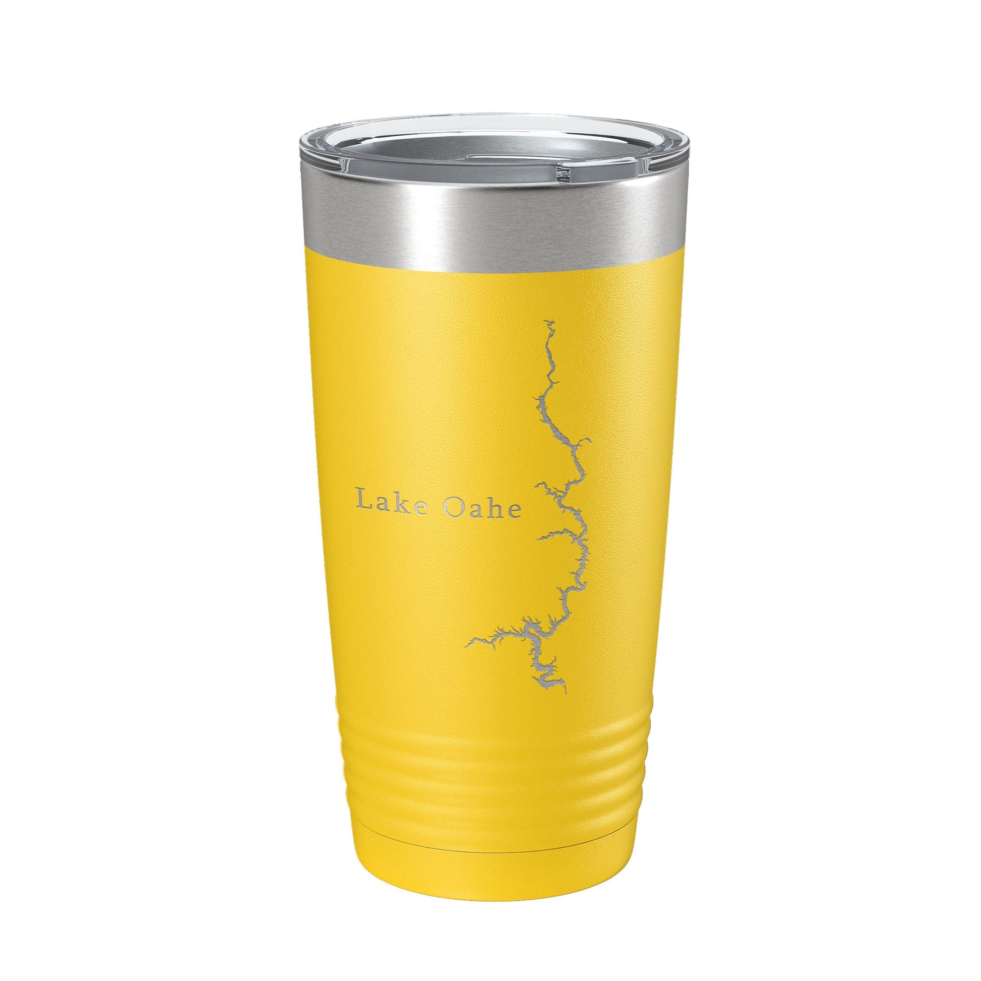 Lake Oahe Map Tumbler Travel Mug Insulated Laser Engraved Coffee Cup South Dakota 20 oz-4