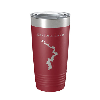 Bartlett Lake Map Tumbler Travel Mug Insulated Laser Engraved Coffee Cup Arizona 20 oz-18