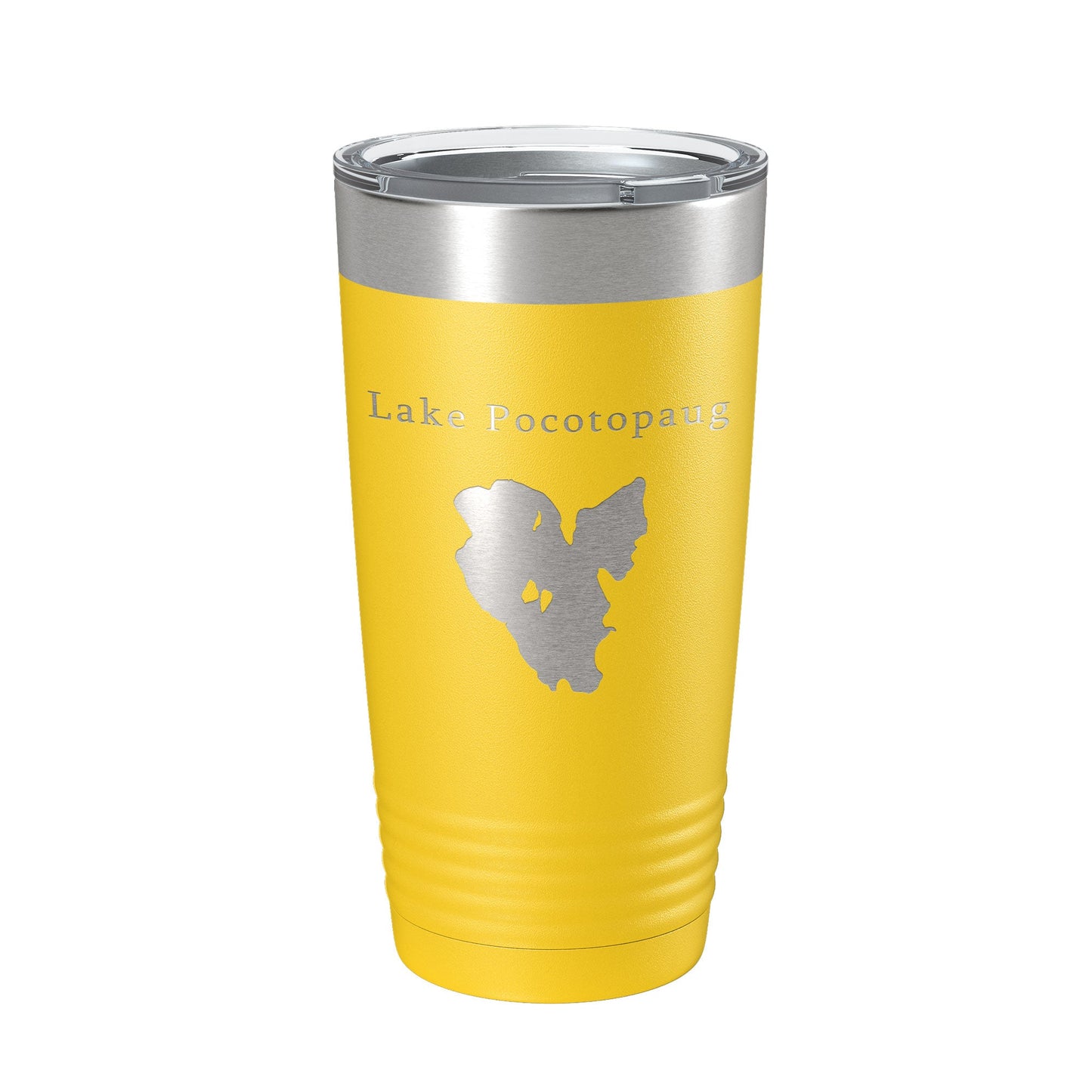 Lake Pocotopaug Map Tumbler Travel Mug Insulated Laser Engraved Coffee Cup Connecticut 20 oz-4