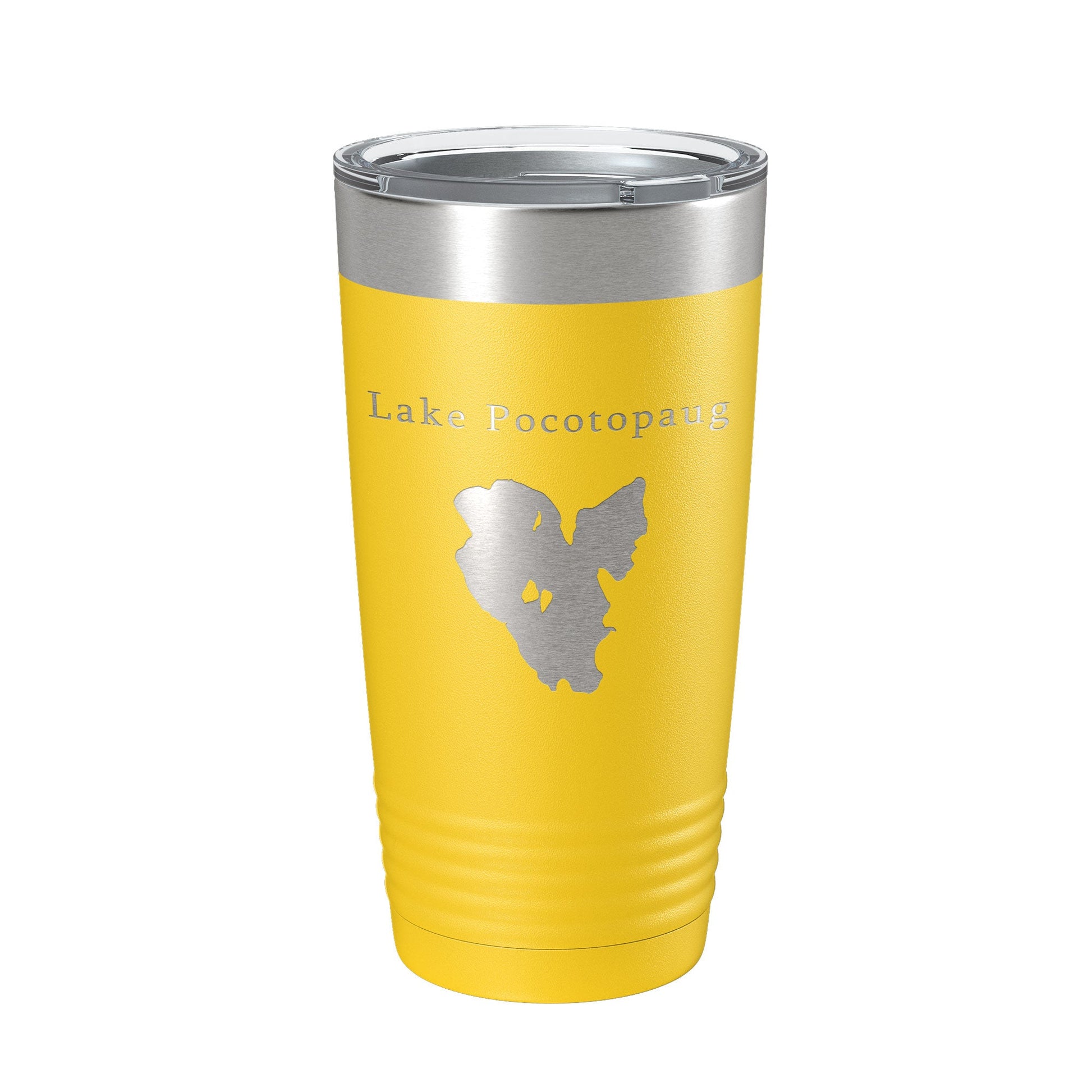Lake Pocotopaug Map Tumbler Travel Mug Insulated Laser Engraved Coffee Cup Connecticut 20 oz-4