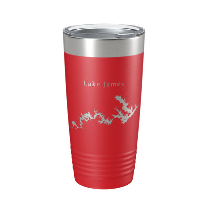 Lake James Map Tumbler Travel Mug Insulated Laser Engraved Coffee Cup North Carolina 20 oz-10