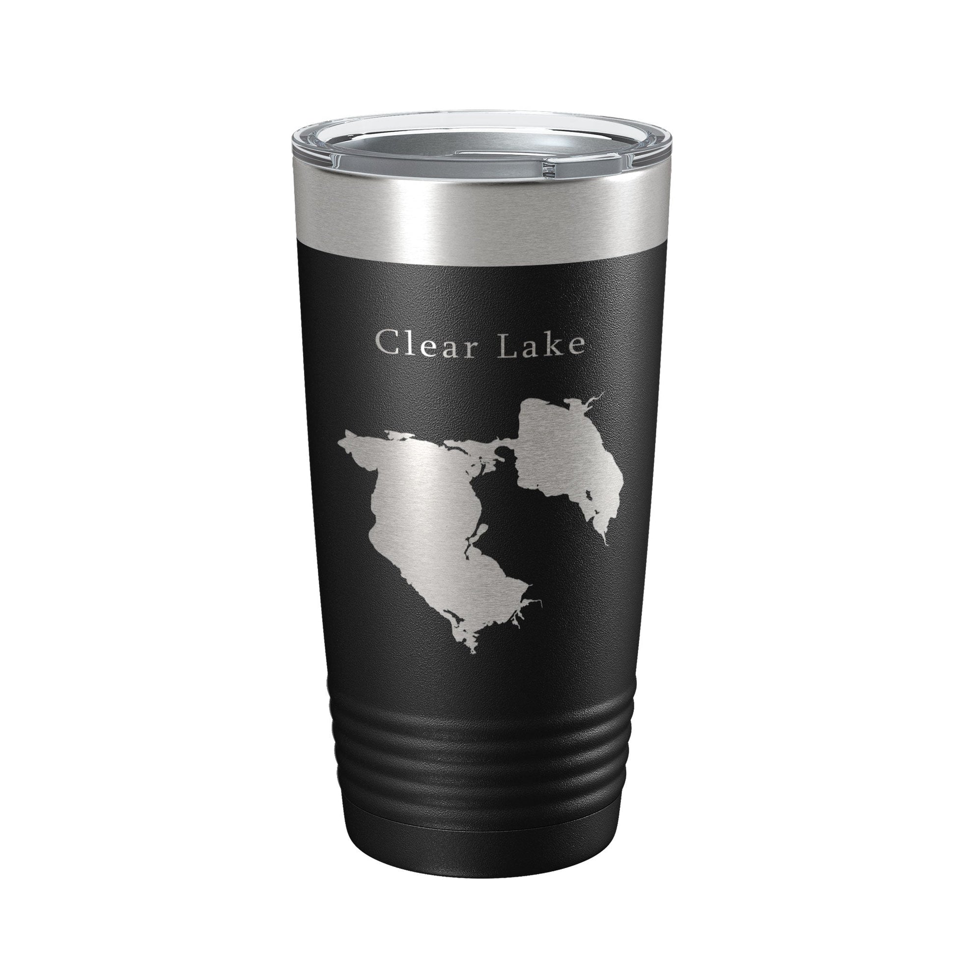 Clear Lake Reservoir Map Tumbler Travel Mug Insulated Laser Engraved Coffee Cup California 20 oz-5