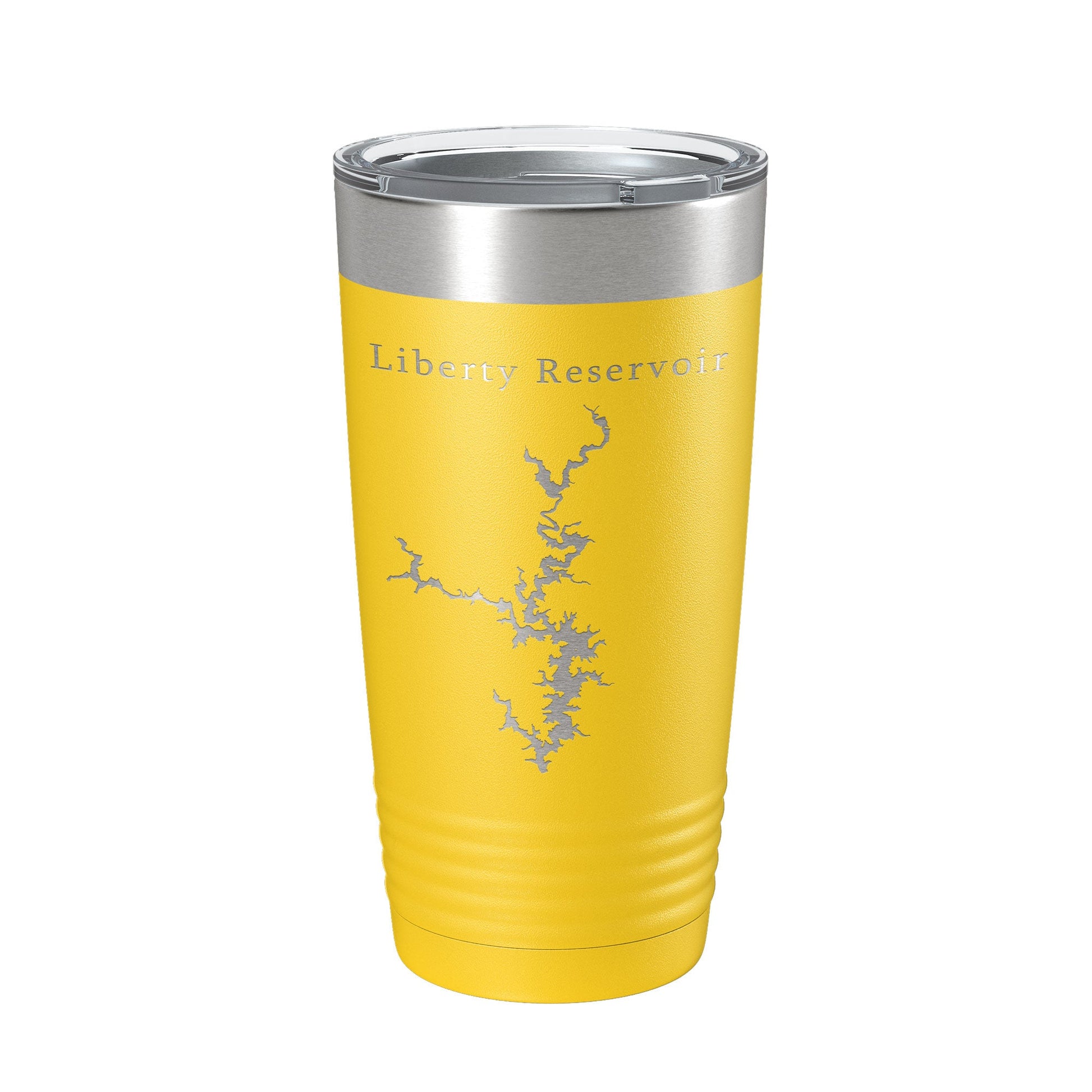 Liberty Reservoir Tumbler Lake Map Travel Mug Insulated Laser Engraved Coffee Cup Maryland 20 oz-4