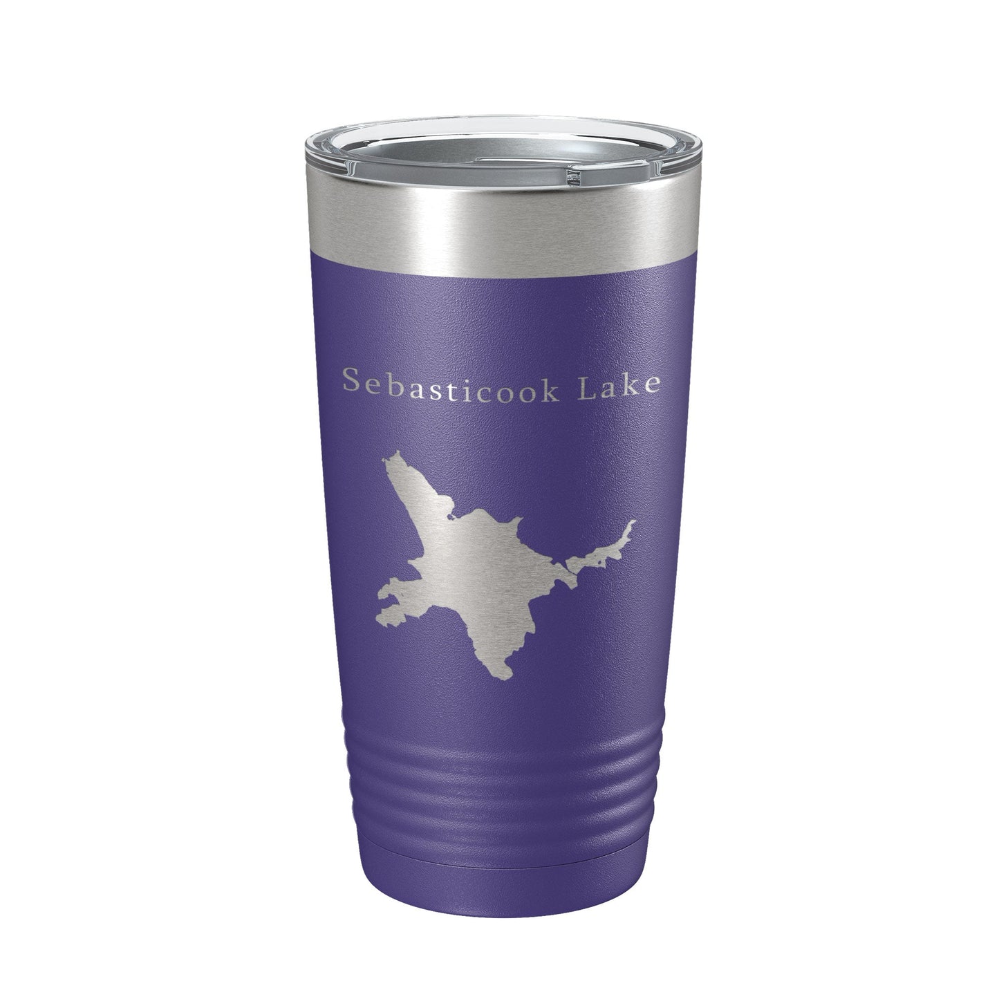 Sebasticook Lake Map Tumbler Travel Mug Insulated Laser Engraved Coffee Cup Maine 20 oz-15