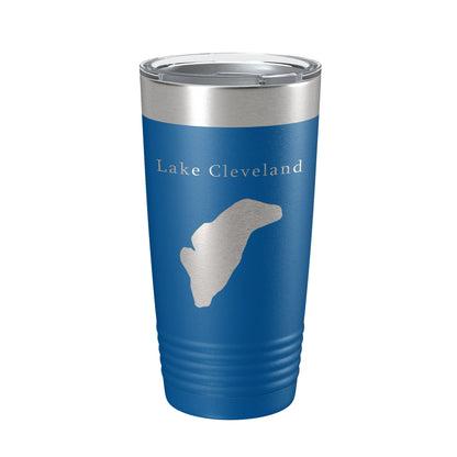 Lake Cleveland Map Tumbler Travel Mug Insulated Laser Engraved Coffee Cup Idaho 20 oz-6