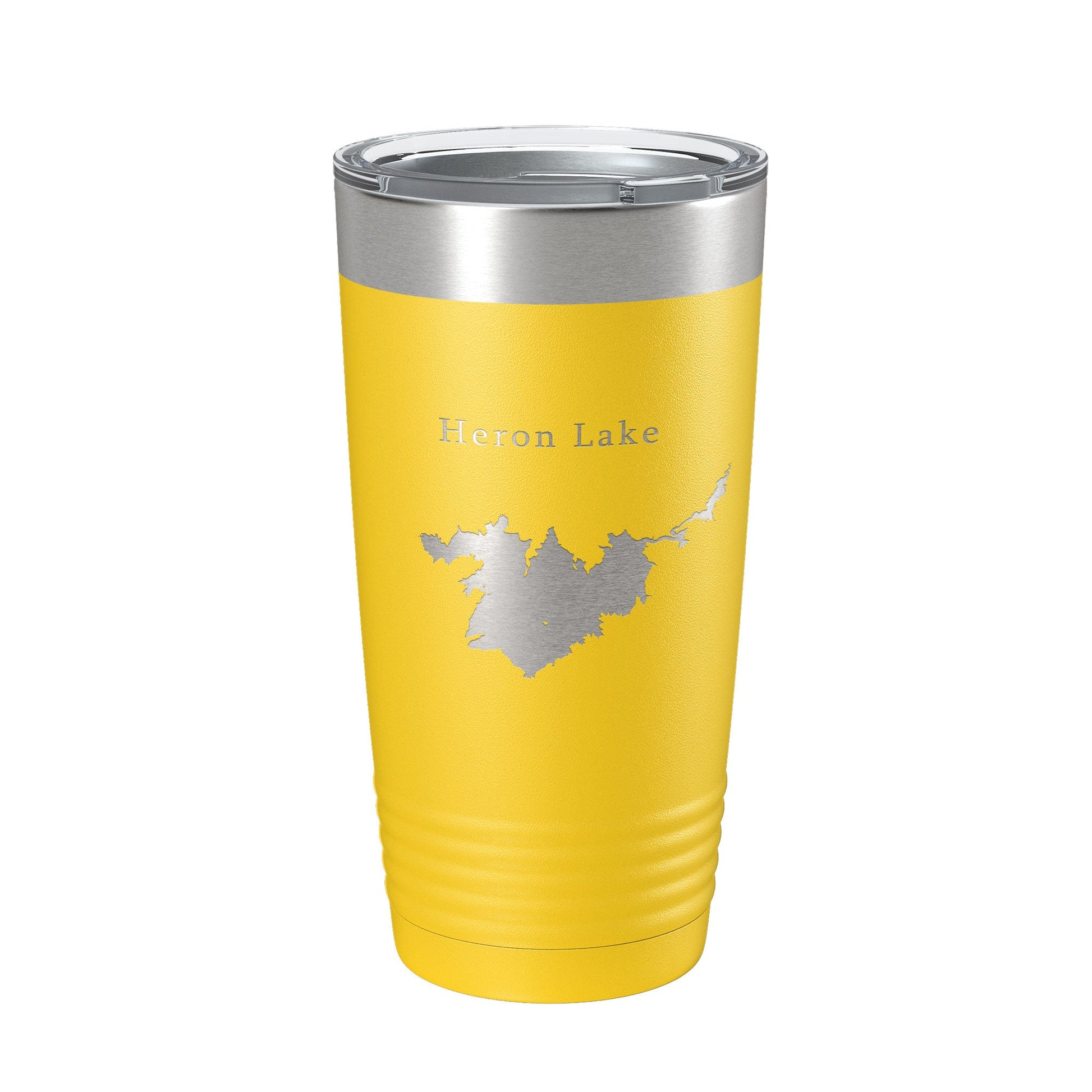 Heron Lake Map Tumbler Travel Mug Insulated Laser Engraved Coffee Cup New Mexico 20 oz-4