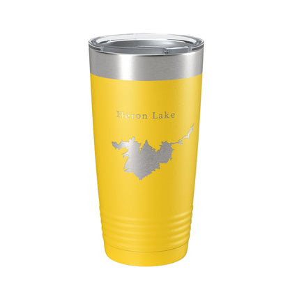 Heron Lake Map Tumbler Travel Mug Insulated Laser Engraved Coffee Cup New Mexico 20 oz-4