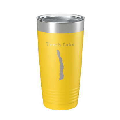 Torch Lake Map Tumbler Travel Mug Insulated Laser Engraved Coffee Cup Michigan 20 oz-19