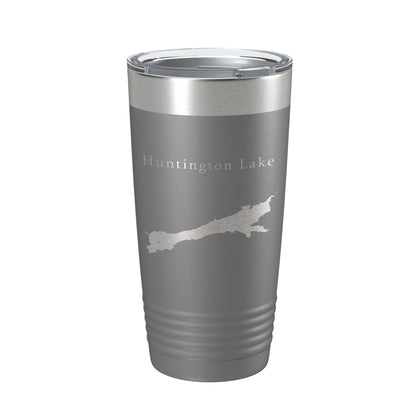 Huntington Lake Map Tumbler Travel Mug Insulated Laser Engraved Coffee Cup California 20 oz-16