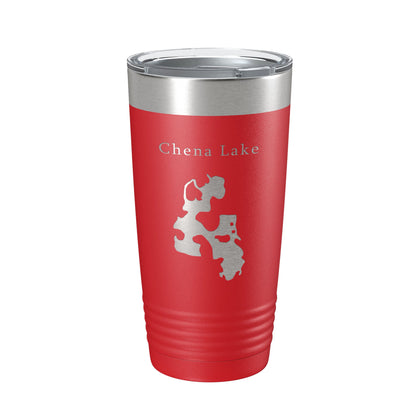 Chena Lake Map Tumbler Travel Mug Insulated Laser Engraved Coffee Cup Alaska 20 oz-10