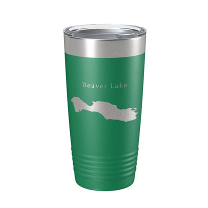 Beaver Lake Map Tumbler Travel Mug Insulated Laser Engraved Coffee Cup Asheville North Carolina 20 oz-9