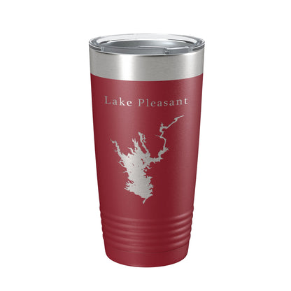 Lake Pleasant Map Tumbler Travel Mug Insulated Laser Engraved Coffee Cup Arizona 20 oz-18