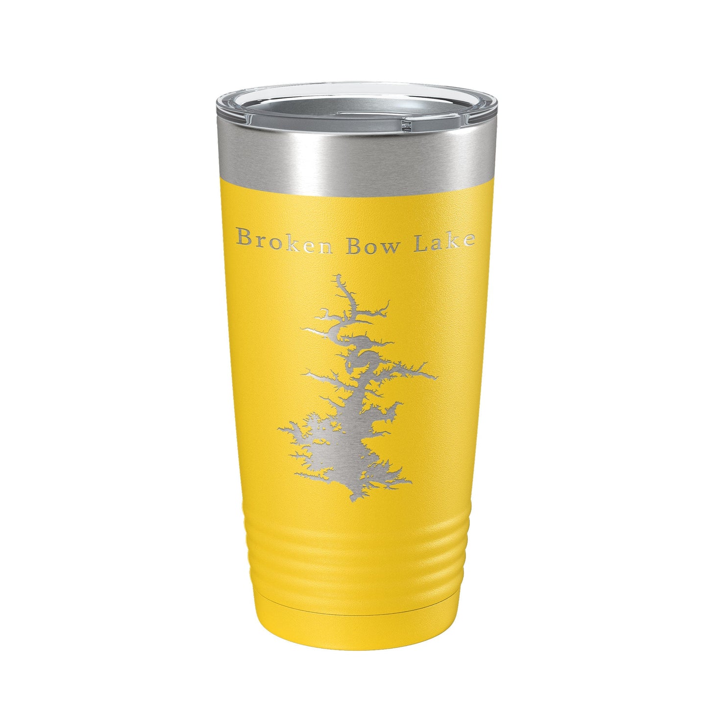 Broken Bow Lake Map Tumbler Travel Mug Insulated Laser Engraved Coffee Cup Oklahoma 20 oz-4