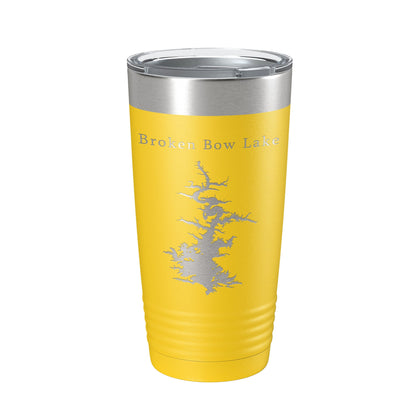 Broken Bow Lake Map Tumbler Travel Mug Insulated Laser Engraved Coffee Cup Oklahoma 20 oz-19