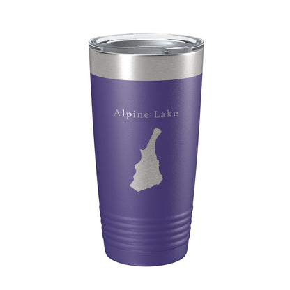 Alpine Lake Hull's Map Tumbler Travel Mug Insulated Laser Engraved Coffee Cup West Virginia 20 oz-15