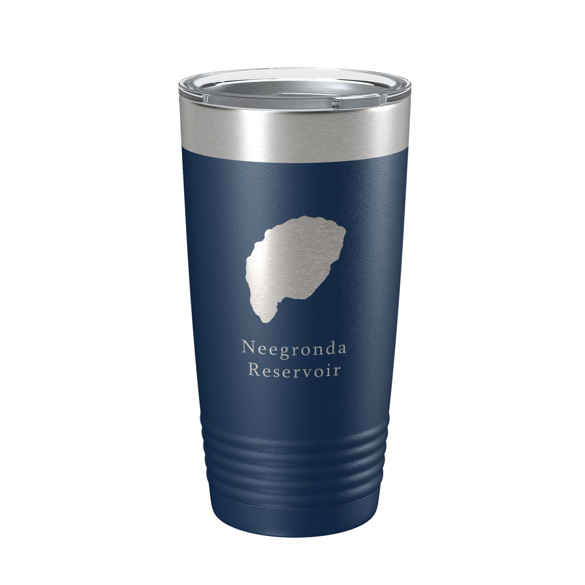 Neegronda Reservoir Tumbler Lake Map Travel Mug Insulated Laser Engraved Coffee Cup Colorado 20 oz-2